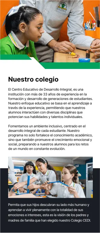 Caso de éxito - Colegio CEDI - Educación constructivista en Culiacán Sinaloa. 16 Tinylab _CEDI_folleto01