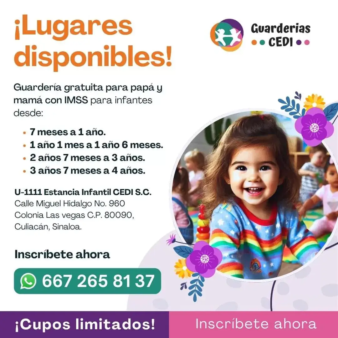 Caso de éxito: Guarderías CEDI, comunicación para familias 10 Aviso Guarderías CEDI
