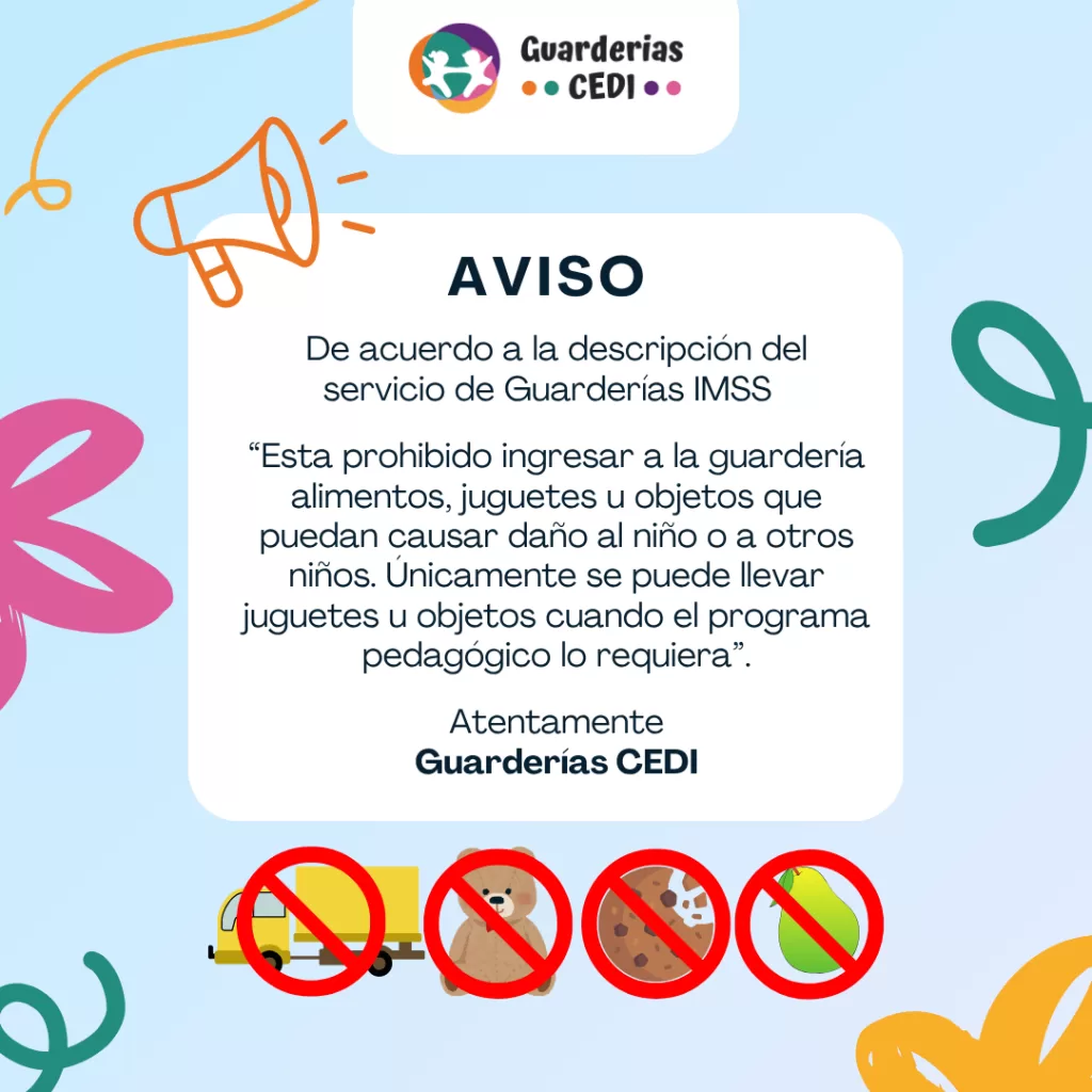 Caso de éxito: Guarderías CEDI, comunicación para familias 7 Aviso Guarderías CEDI