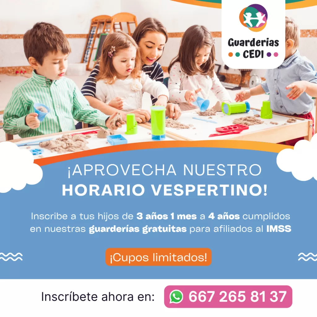 Caso de éxito: Guarderías CEDI, comunicación para familias 5 Aviso de nuevo horario vespertino Guarderías CEDI