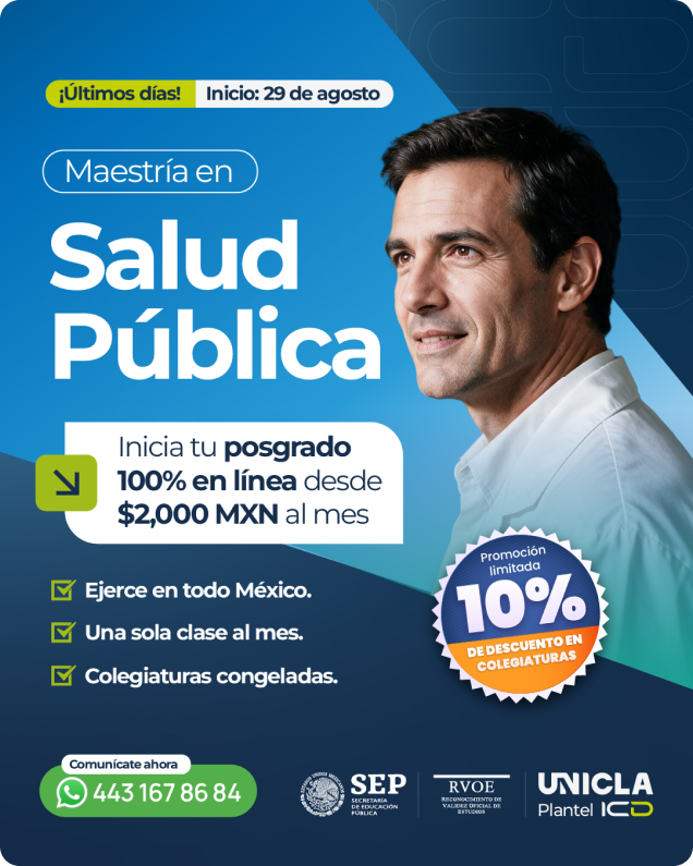 Caso de éxito ICD UNICLA: publicidad para posgrados 10 Anuncio de posgrado con una clase al mes de ICD UNICLA, creado por TinyLab