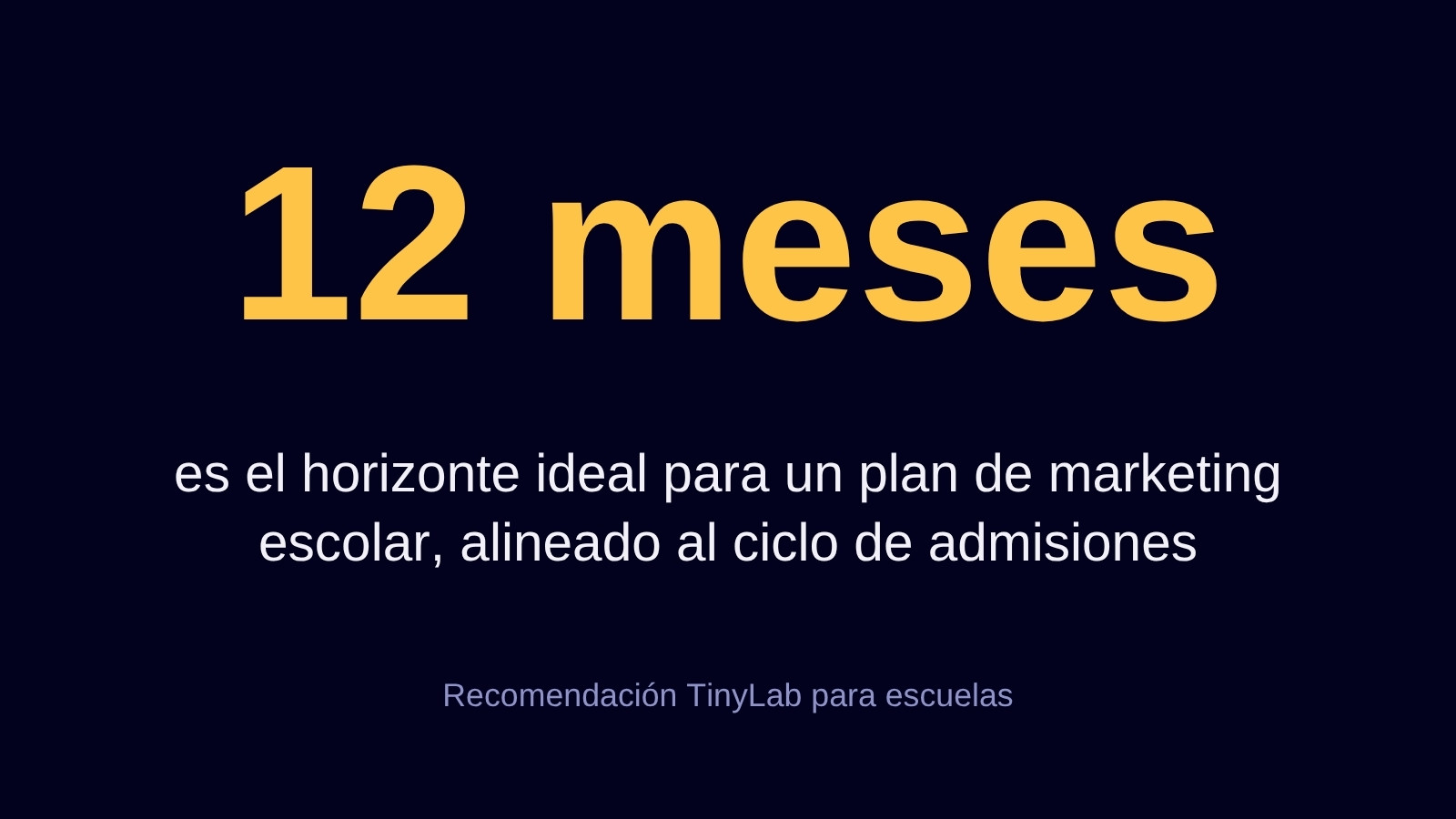 Plan de marketing para una escuela: 10 estrategias para 2026 4 Calendario de 12 meses del plan de marketing para una escuela alineado al ciclo de admisiones