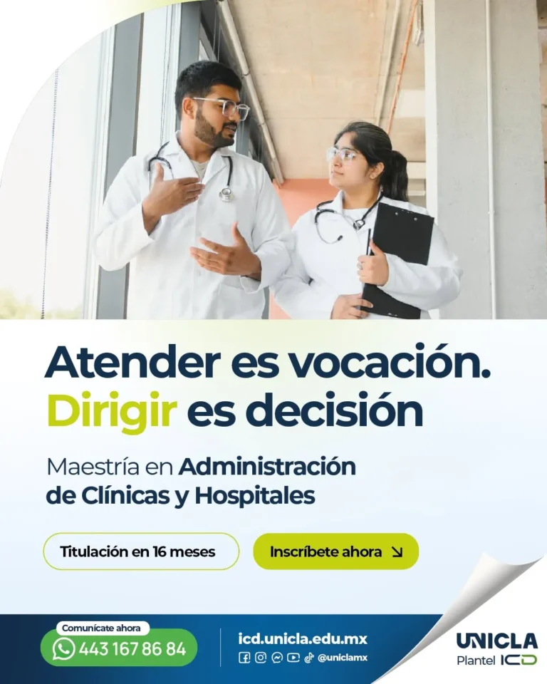Caso de éxito ICD UNICLA: publicidad para posgrados 13 Anuncio de Meta Ads de la Maestría en Administración de Clínicas y Hospitales de ICD UNICLA, creado por TinyLab