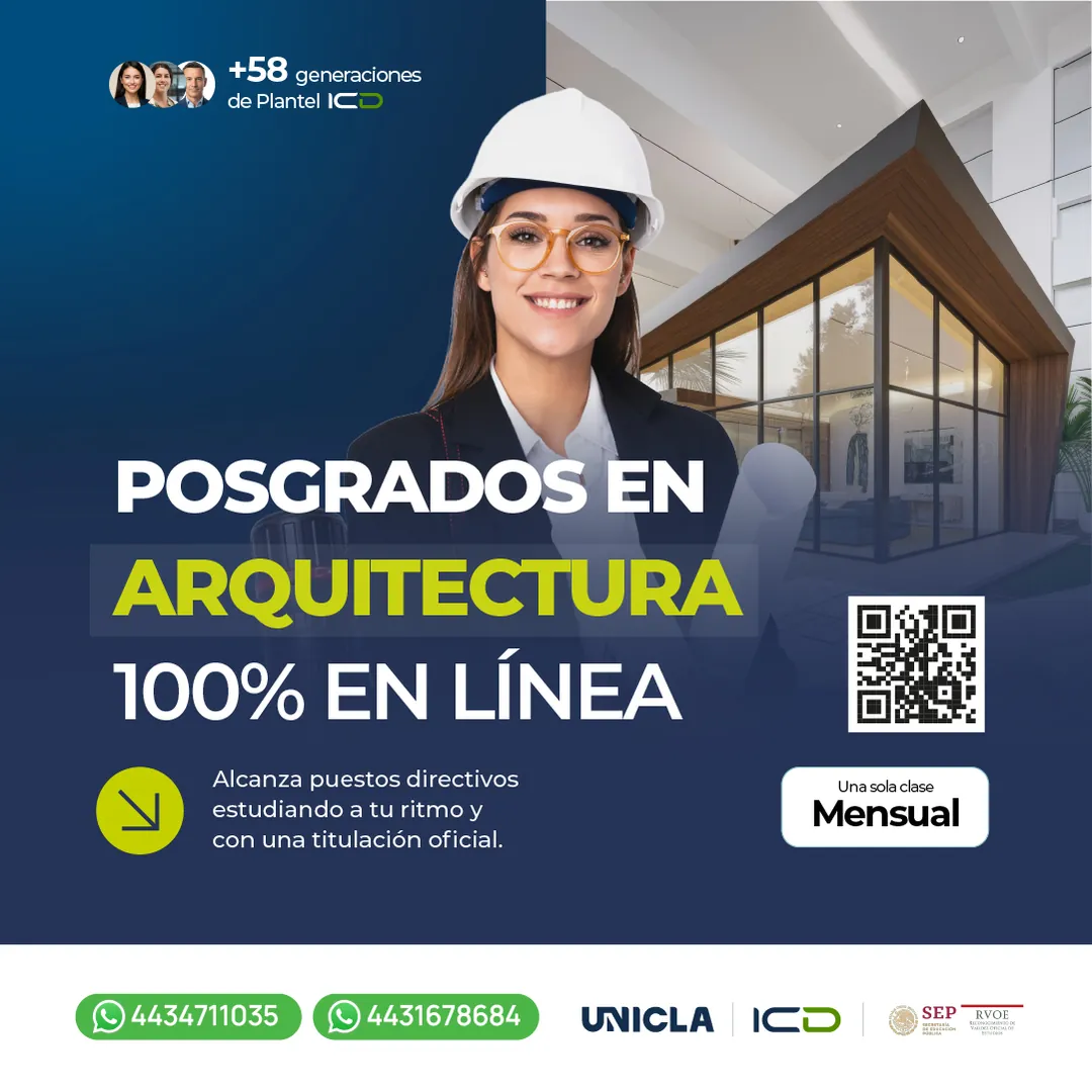 icd unicla anuncio posgrados arquitectura en linea tinylab