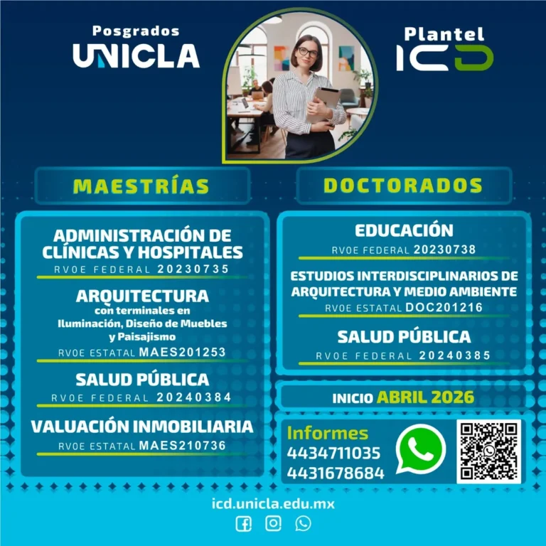 Caso de éxito ICD UNICLA: publicidad para posgrados 6 Publicidad anterior de ICD UNICLA: oferta de maestrías y doctorados