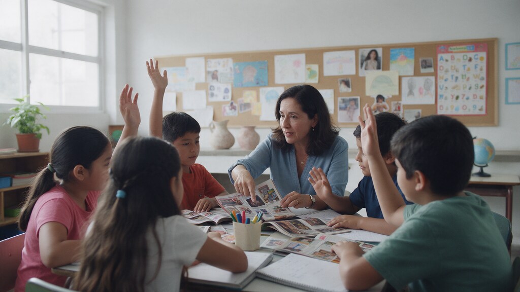 Maestra analiza anuncios con sus alumnos para enseñarles a detectar la publicidad en la escuela
