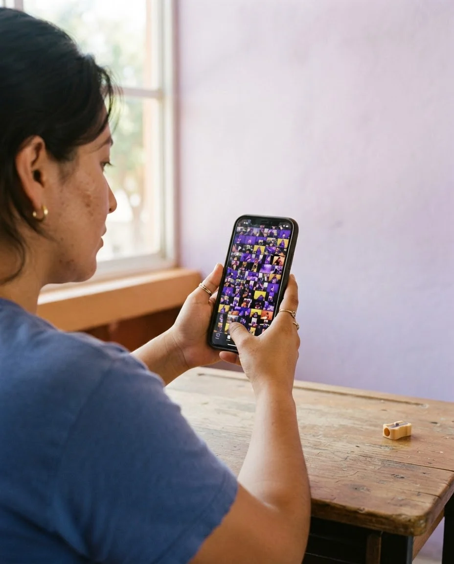 Galería del celular llena de videos escolares sin editar