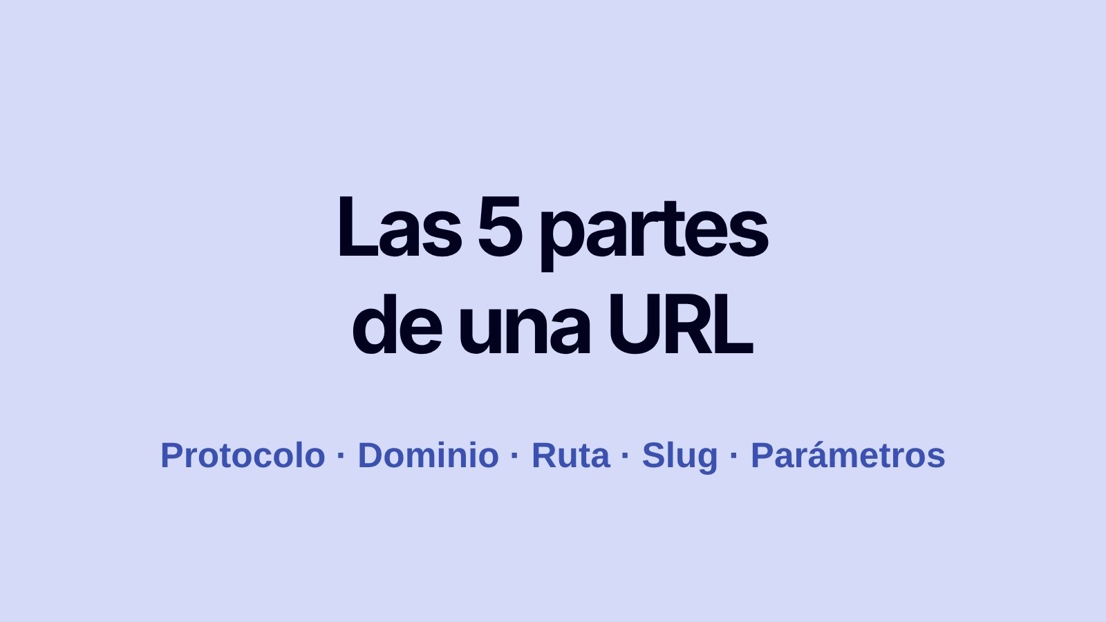 Qué es una URL y sus 5 partes: protocolo, dominio, ruta, slug y parámetros