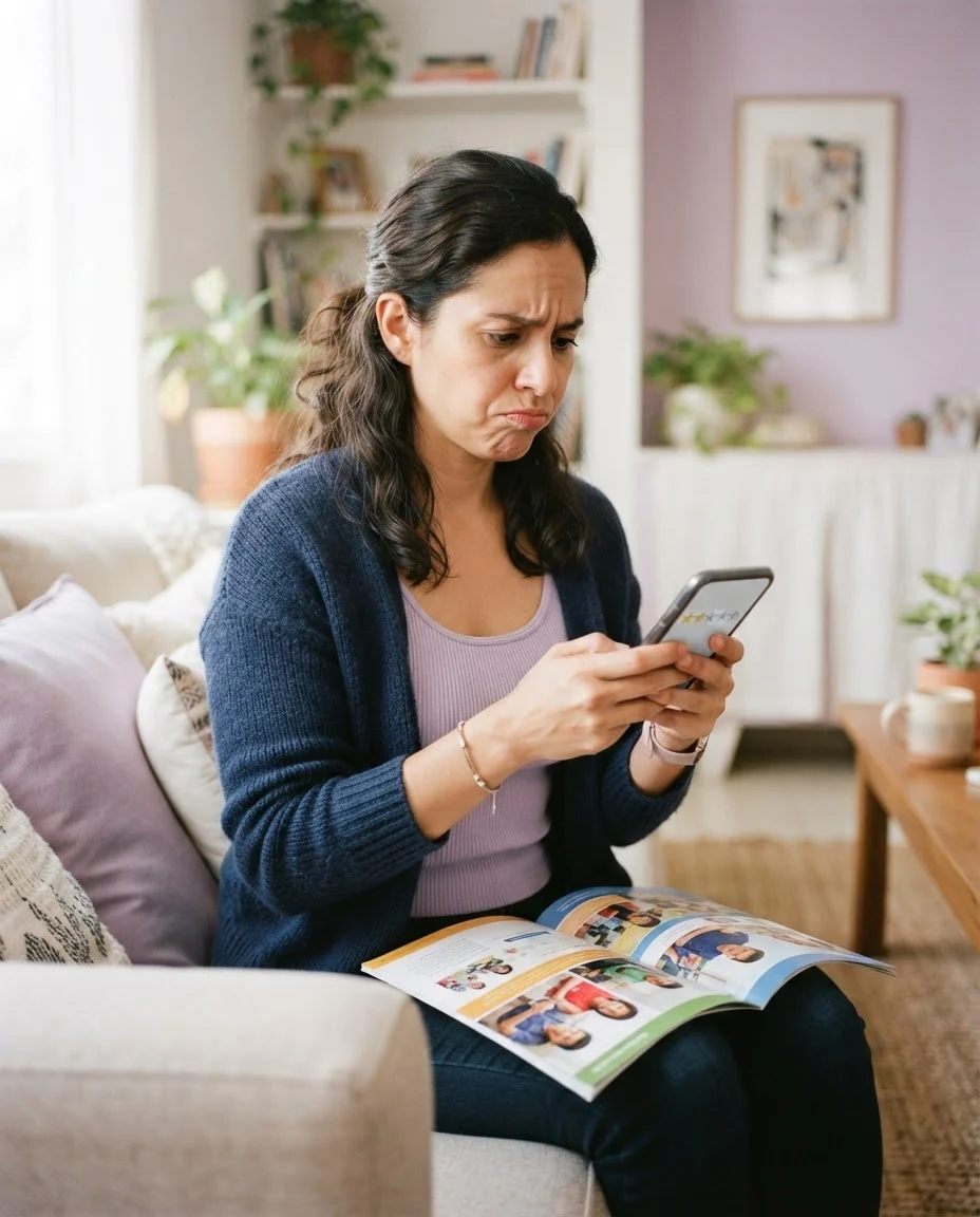 Reseñas de Google para escuelas — mamá duda al ver las calificaciones del colegio