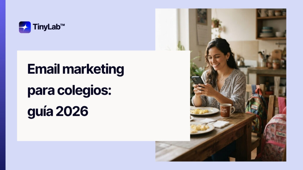 Email marketing para colegios: guía 2026