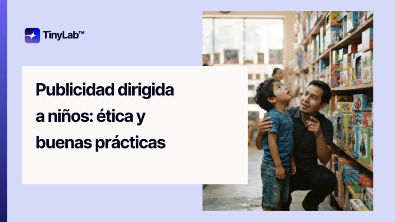 Agencia de Marketing Educativo en México 21 Publicidad dirigida a niños: ética y buenas prácticas, guía de TinyLab